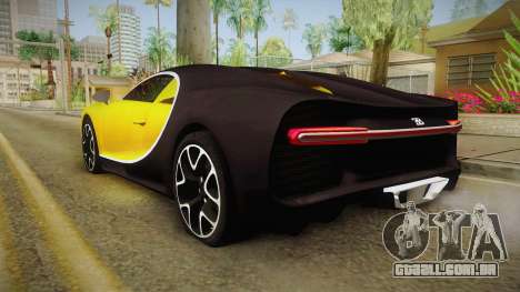 Bugatti Chiron 2017 v2 para GTA San Andreas