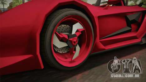 GTA 5 Pegassi Lampo Roadster para GTA San Andreas