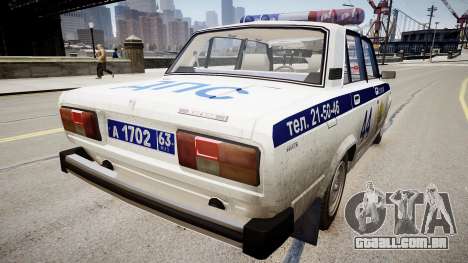 VAZ 2105 Polícia para GTA 4
