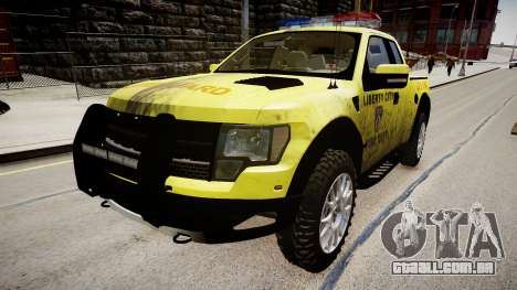 Ford Raptor SVT Department Lifeguard para GTA 4