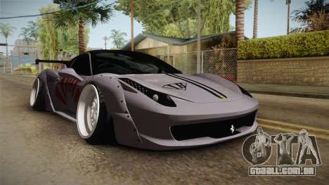 Ferrari 458 Liberty Walk Performance para GTA San Andreas