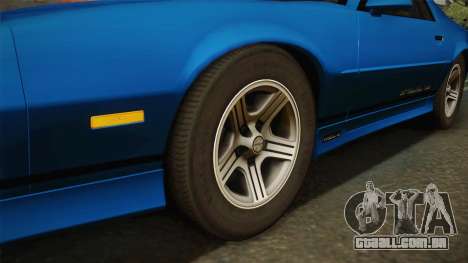 Chevrolet Camaro IROC-Z FBI 1990 para GTA San Andreas