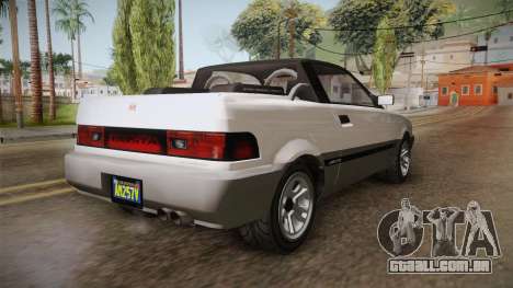 GTA 5 Dinka Blista Cabrio para GTA San Andreas
