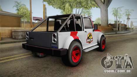 GTA 5 Canis Mesa Jurassic Park IVF para GTA San Andreas