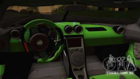 Koenigsegg Agera Color Interior para GTA San Andreas