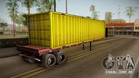 Yellow Trailer Container HD para GTA San Andreas