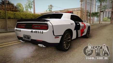 Dodge Challenger Hellcat 2012 PMSP para GTA San Andreas