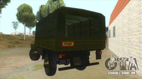 GÁS 33081 Садко Military para GTA San Andreas