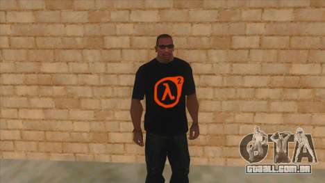 T-shirt com o logo do Half-Life 2 para GTA San Andreas