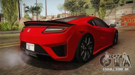 Honda NSX 2017 para GTA San Andreas