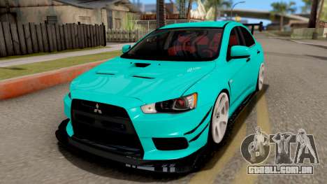 Mitsubishi Lancer Evolution X 2008 para GTA San Andreas