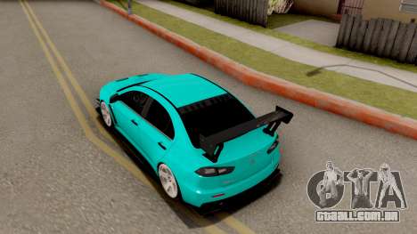 Mitsubishi Lancer Evolution X 2008 para GTA San Andreas