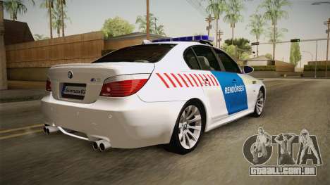 BMW M5 E60 Hungary Police para GTA San Andreas