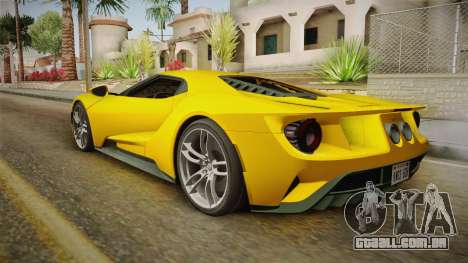 Ford GT 2017 para GTA San Andreas