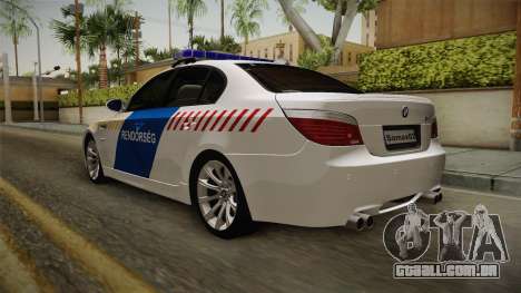 BMW M5 E60 Hungary Police para GTA San Andreas