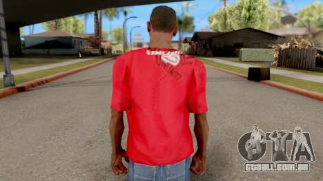 Ecko Unltd T-Shirt Red para GTA San Andreas