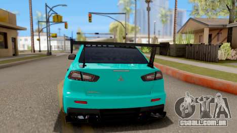 Mitsubishi Lancer Evolution X 2008 para GTA San Andreas