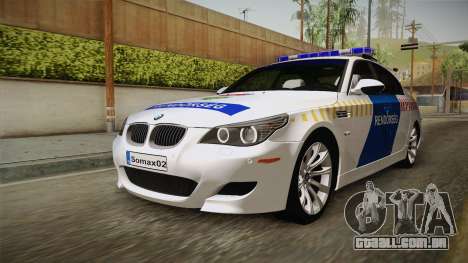 BMW M5 E60 Hungary Police para GTA San Andreas