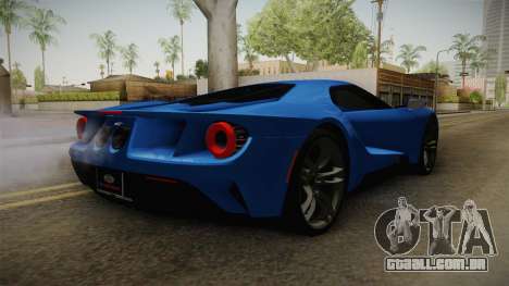 Ford GT 2017 para GTA San Andreas