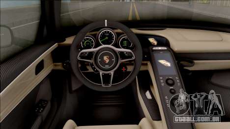 Porsche 918 Spyder 2013 para GTA San Andreas