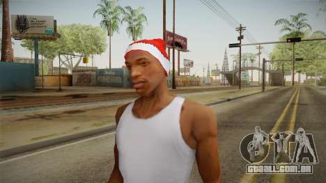 Chapéu vermelho de Papai Noel para GTA San Andreas