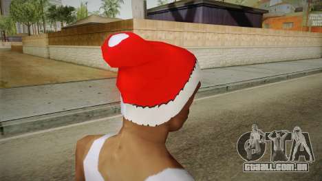 Chapéu vermelho de Papai Noel para GTA San Andreas