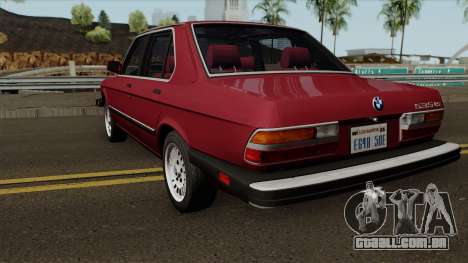 BMW 535i (e28) 1985 US-spec para GTA San Andreas