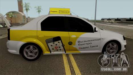 Renault Logan Yandex Táxi para GTA San Andreas