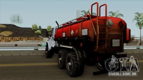 Ural Caminhão De Combustível Próximo para GTA San Andreas