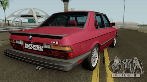 BMW M5 1985 para GTA San Andreas