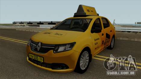 Renault Logan 2017 Yandex Táxi para GTA San Andreas