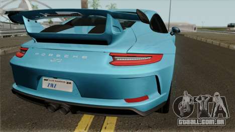 Porsche 911 GT3 4.0 2018 para GTA San Andreas