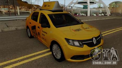 Renault Logan 2017 Yandex Táxi para GTA San Andreas