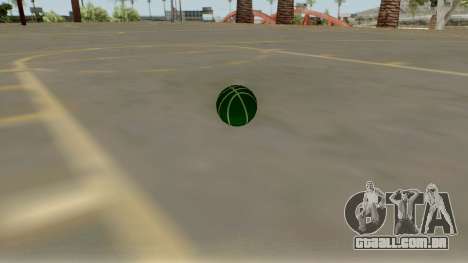 Green Basketball Ball by Vexillum para GTA San Andreas