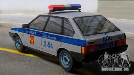 Polícia de Vaz-2109 2002 para GTA San Andreas