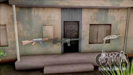 Weapons in Grove Street para GTA San Andreas