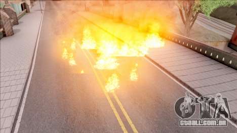 Realistic Fire Mod para GTA San Andreas