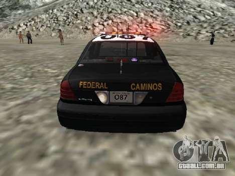 Ford CrownPolicia Federal de Caminos MX para GTA San Andreas