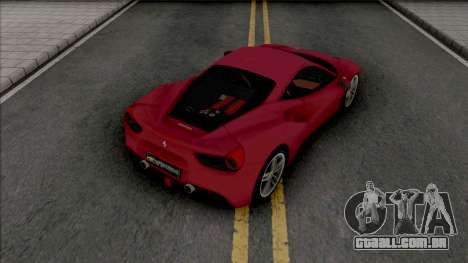 Ferrari 488 GTB Red para GTA San Andreas