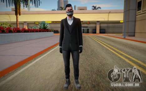 Gta Online Skin With Bigness Mask para GTA San Andreas