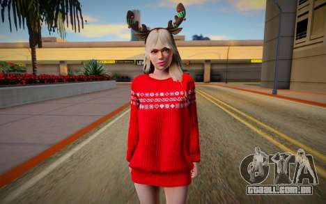 Rachel Christmas Outfit para GTA San Andreas