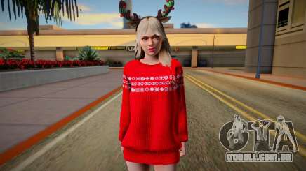 Rachel Christmas Outfit para GTA San Andreas
