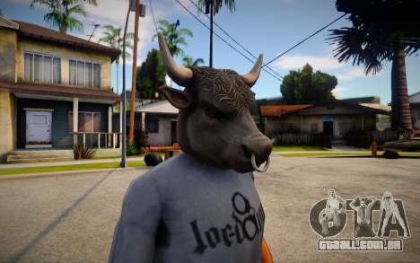 GTA V Bull Mask For CJ para GTA San Andreas