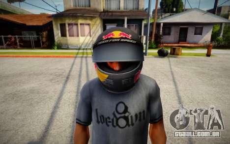 Racing Helmet Red Bull para GTA San Andreas