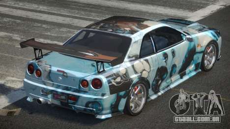 Nissan Skyline R34 BS U-Style PJ6 para GTA 4