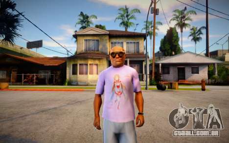 Camisa Asuna Love (SAO) para GTA San Andreas