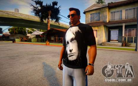 Kurt Cobain T-Shirt para GTA San Andreas