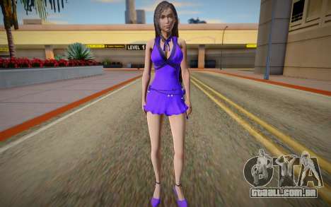 Tifa Purple Dress para GTA San Andreas