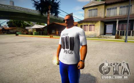 Four Pegs T-Shirt para GTA San Andreas