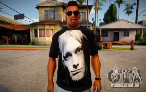 Kurt Cobain T-Shirt para GTA San Andreas